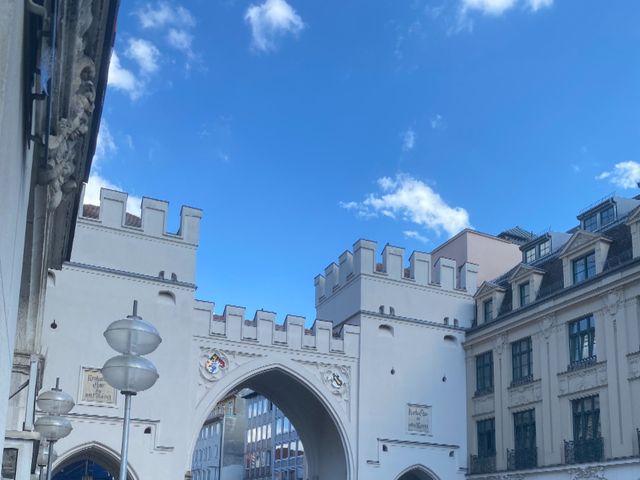 Entrando en la Marienplatz
